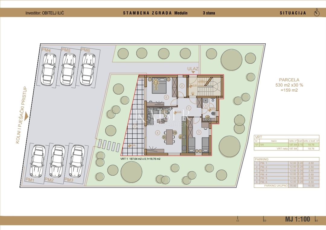 Appartamento Medulin, 80m2