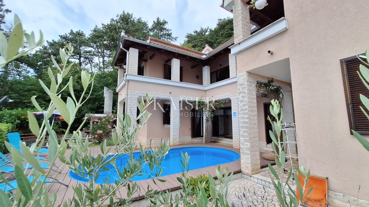 Abbazia, Veprinac, casa familiare con piscina, vista sul Quarnero