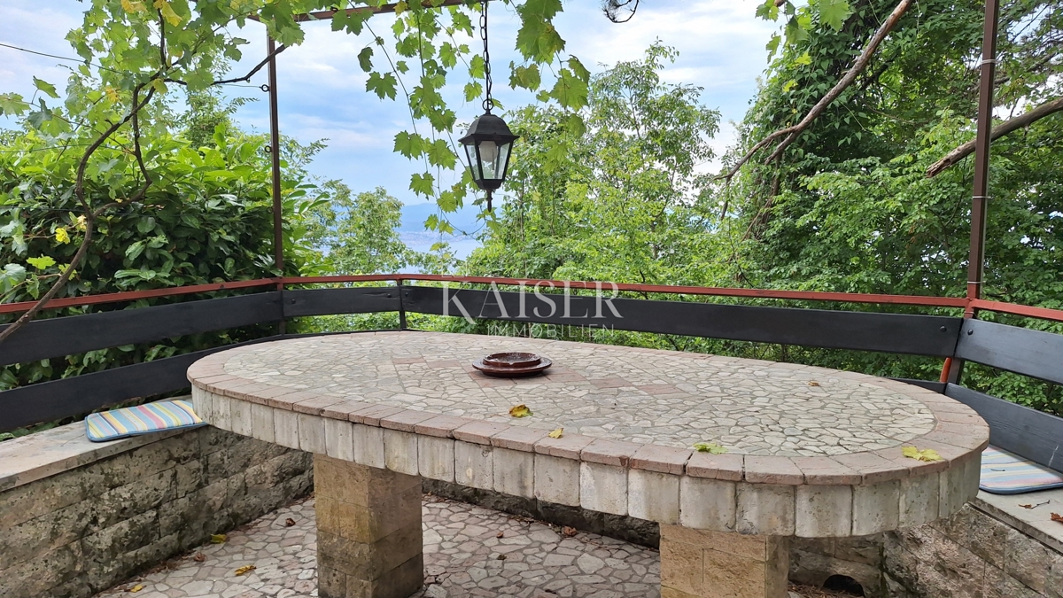 Abbazia, Veprinac, casa familiare con piscina, vista sul Quarnero