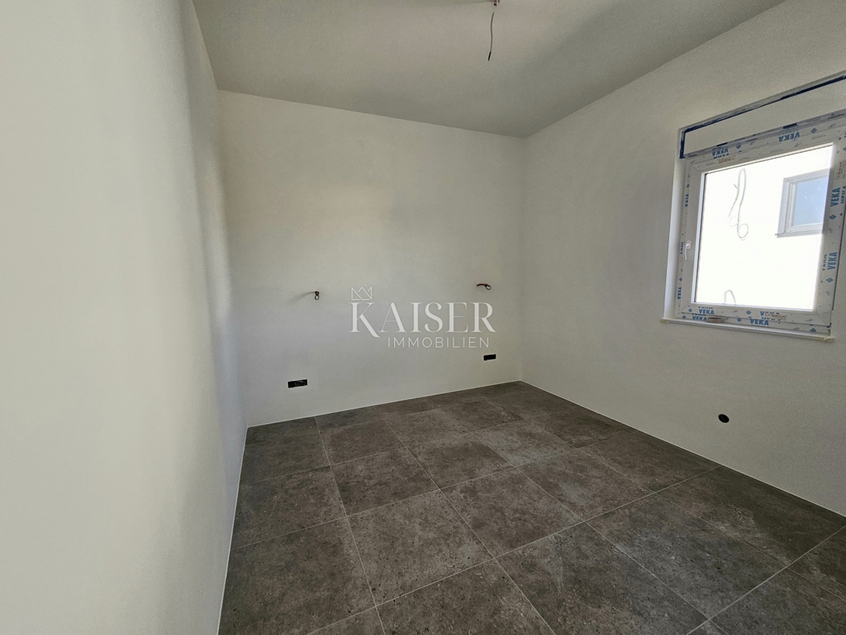 Krk, Čižići - appartamento di nuova costruzione 2 camere da letto + soggiorno, 80m2