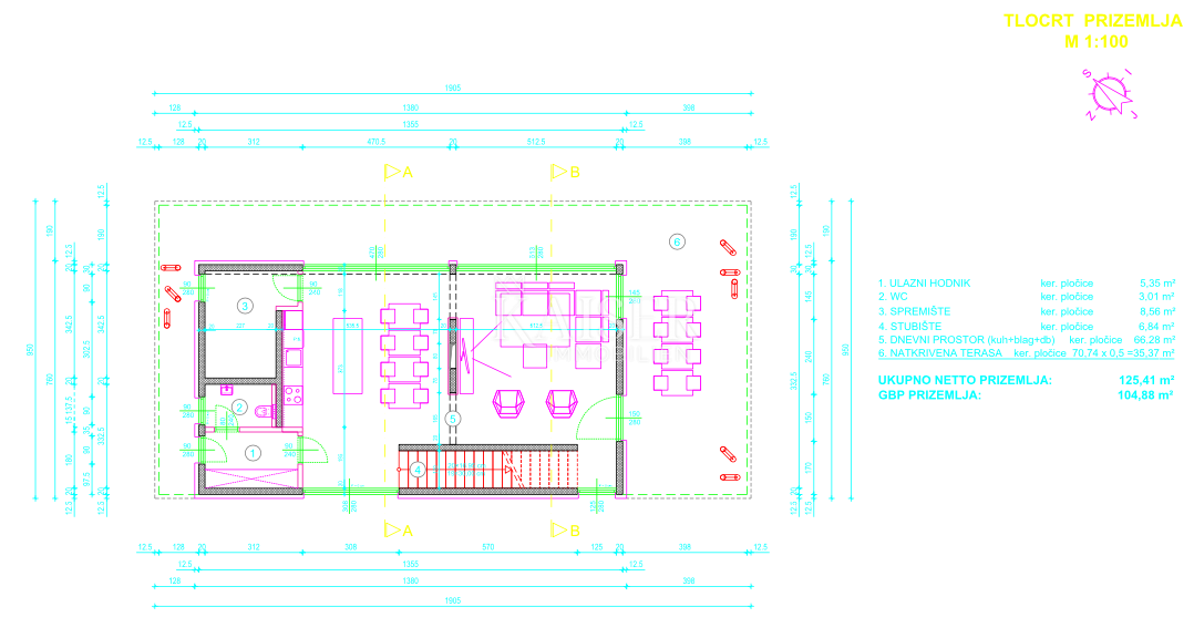 Villa Vrbnik, 264,24m2