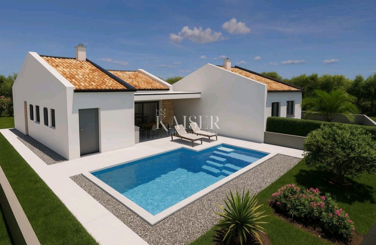 Istria, Kaštelir - moderna casa bifamiliare 