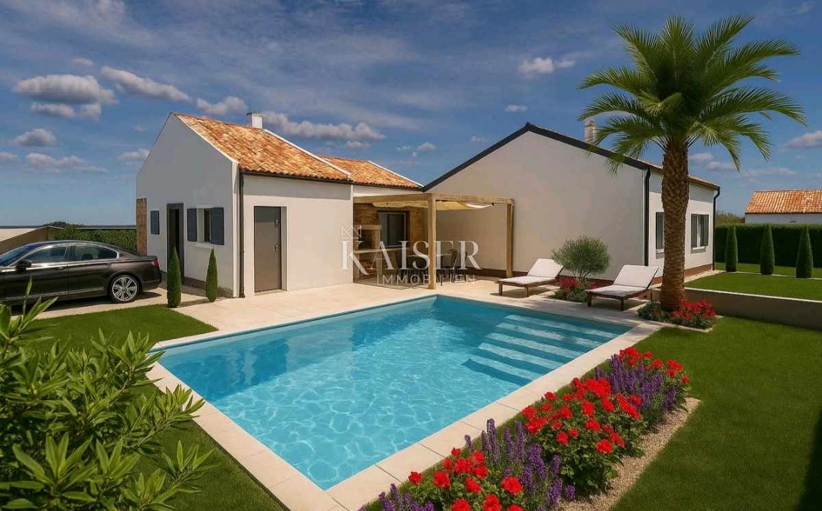 Istria, Kaštelir - moderna casa bifamiliare 