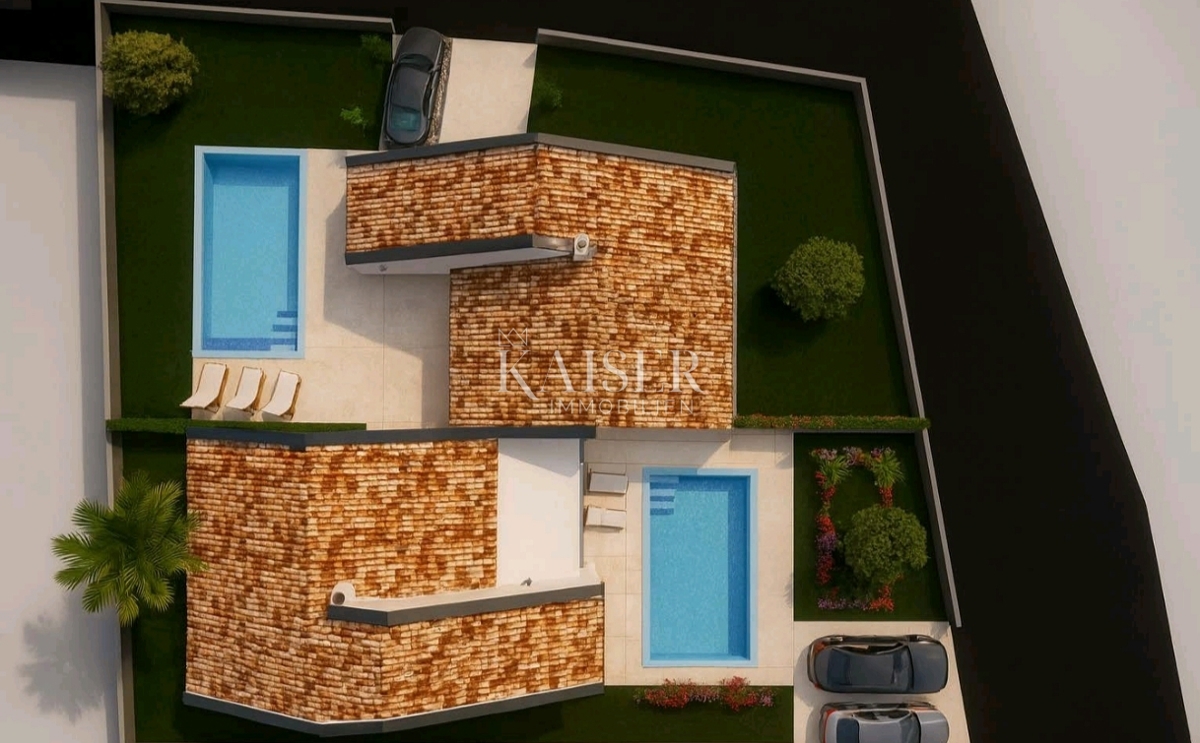 Istria, Kaštelir - moderna casa bifamiliare 