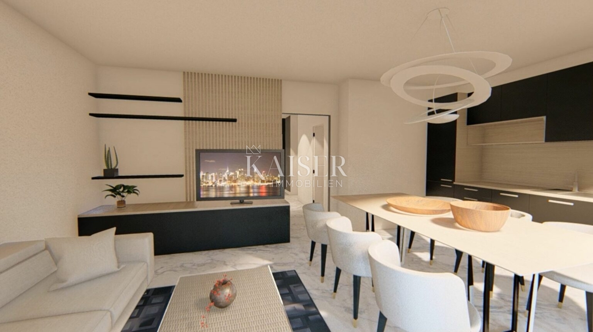 Zara, Diklo - Lussuoso attico arredato (103m2) a 70 m dalla spiaggia