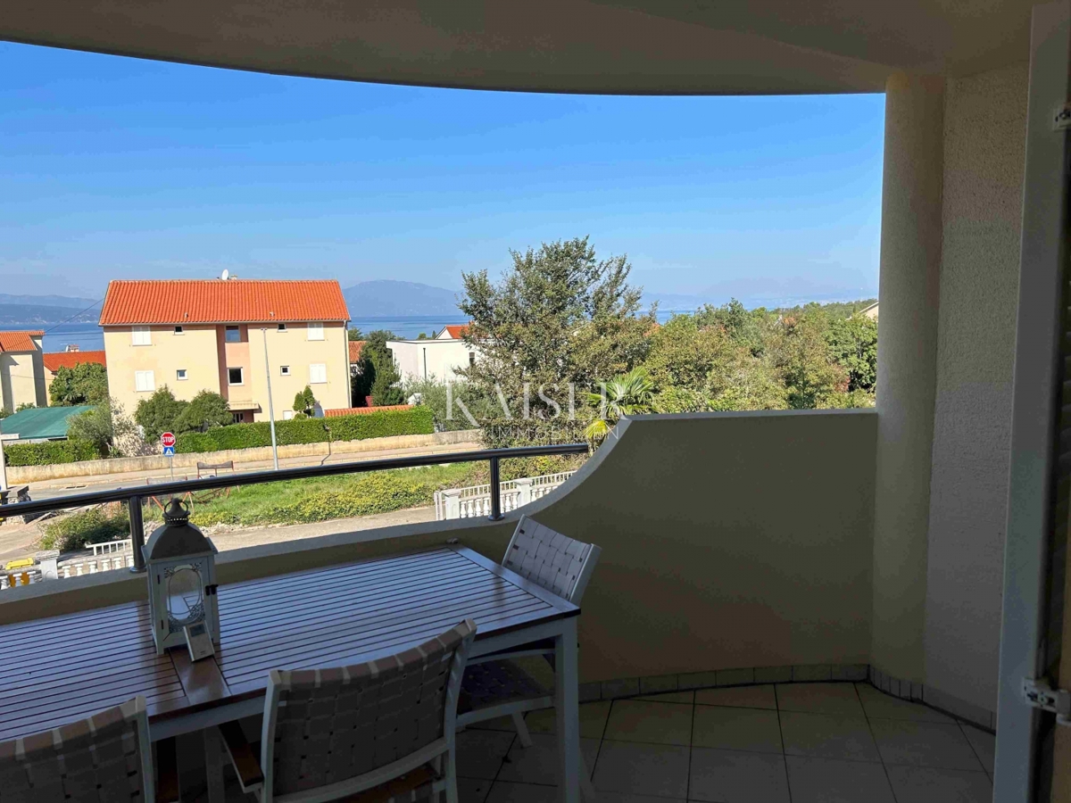 Krk, Malinska, appartamento con vista mare 