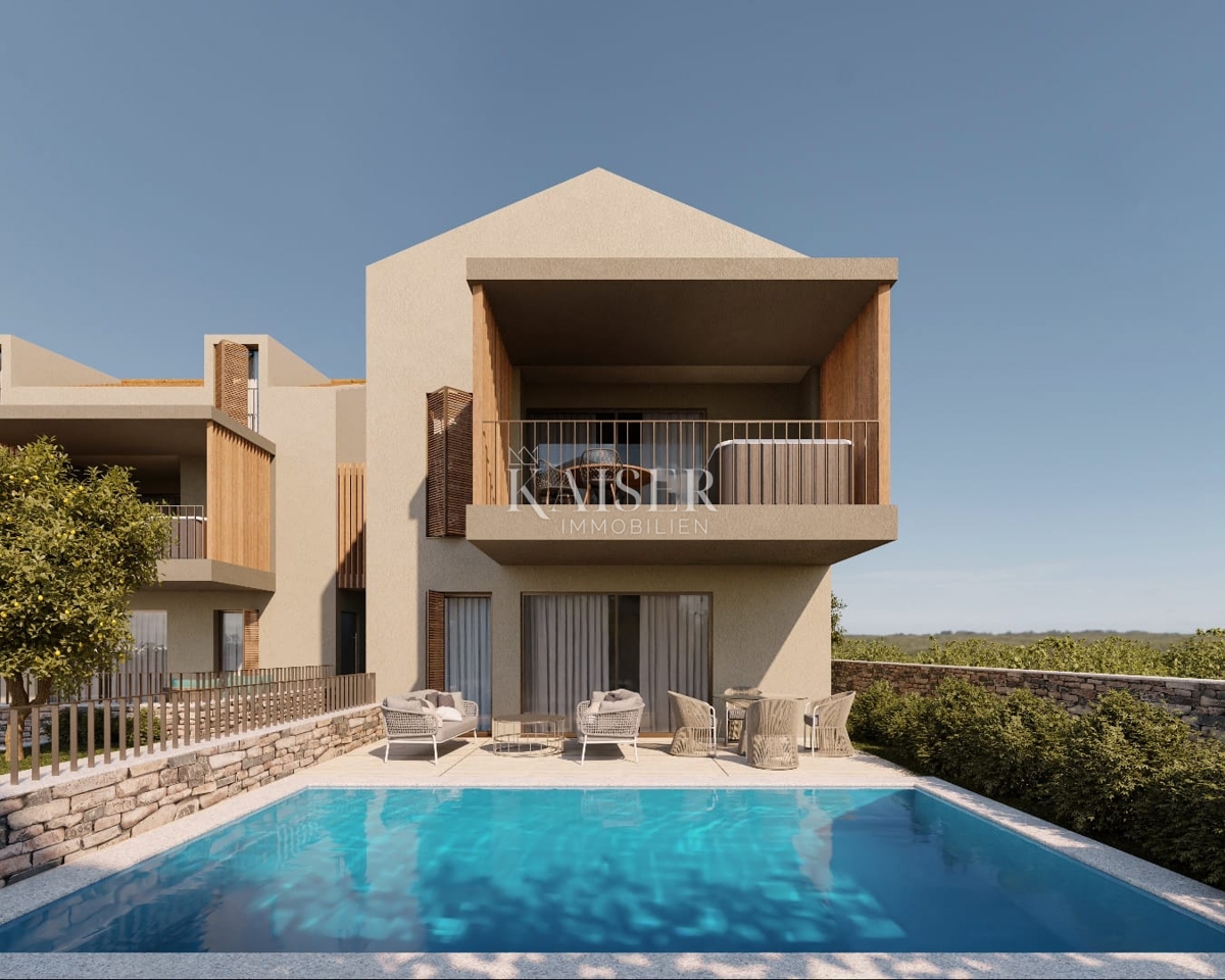 Istria - Visignano, terreno edificabile con progetto per appartamenti, vista mare