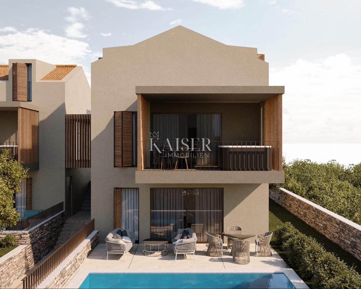 Istria - Visignano, terreno edificabile con progetto per appartamenti, vista mare