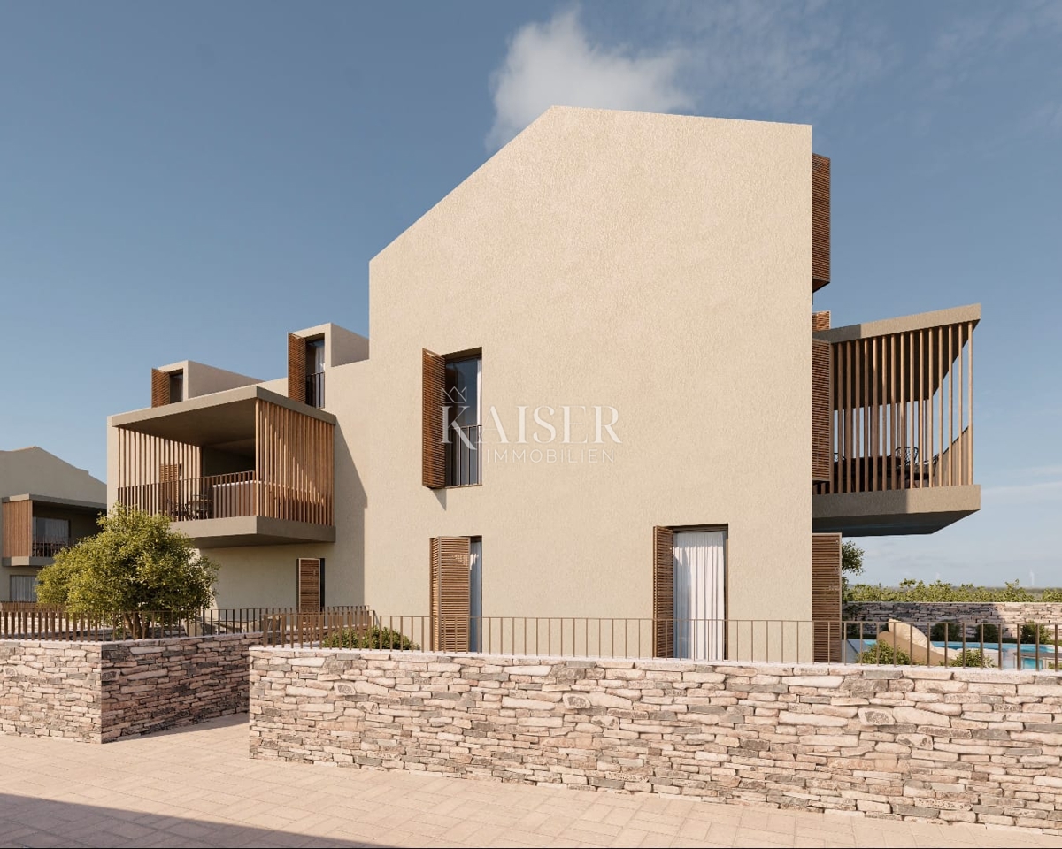 Istria - Visignano, terreno edificabile con progetto per appartamenti, vista mare