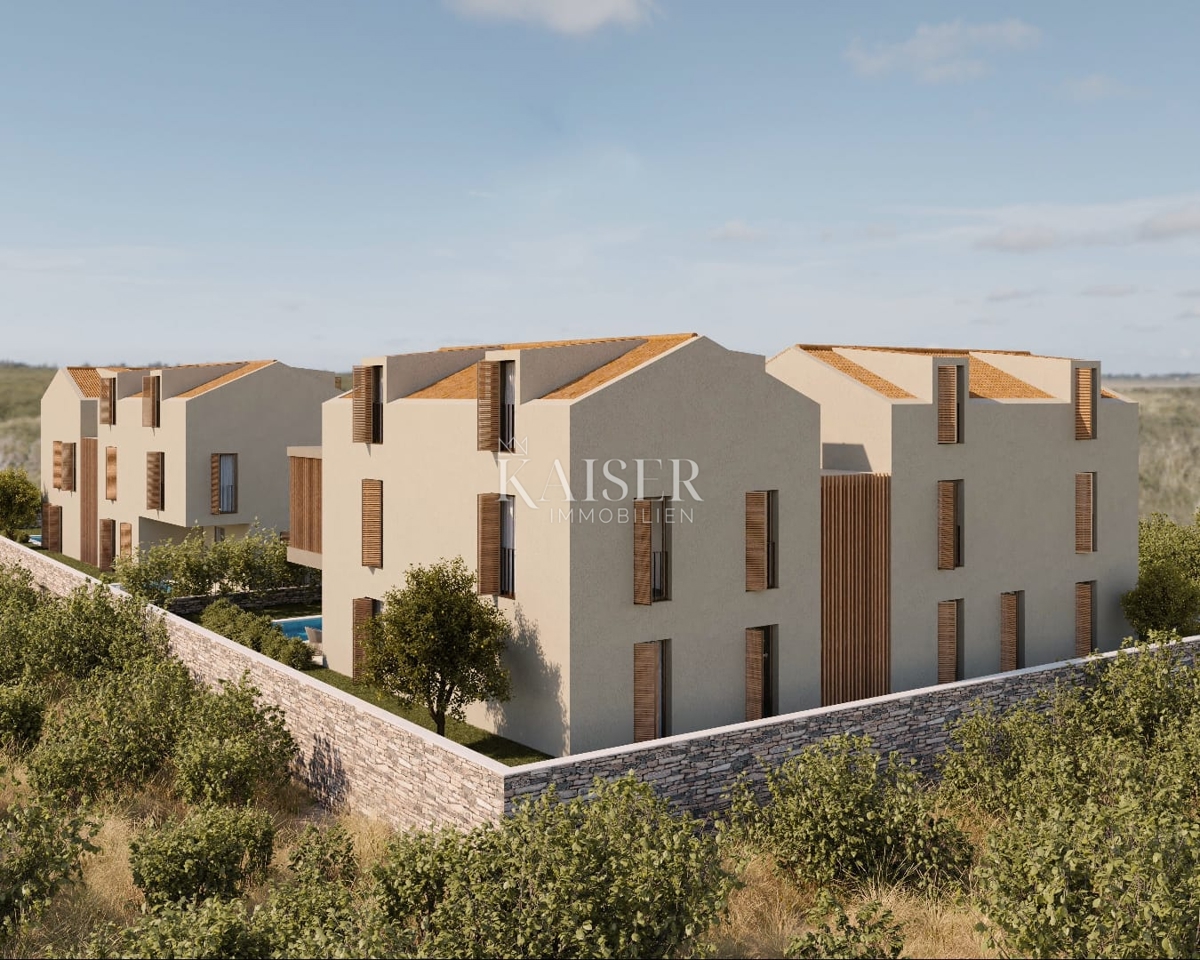 Istria - Visignano, terreno edificabile con progetto per appartamenti, vista mare