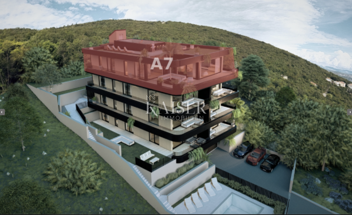 Attico esclusivo a Ičići - vivere nel cuore dell'eleganza mediterranea con vista sul mare