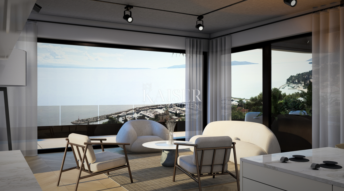 Attico esclusivo a Ičići - vivere nel cuore dell'eleganza mediterranea con vista sul mare