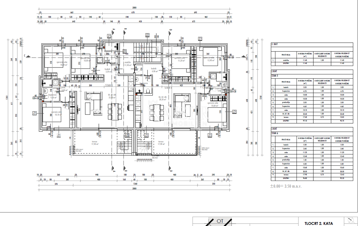 Appartamento Sukošan, 91,95m2