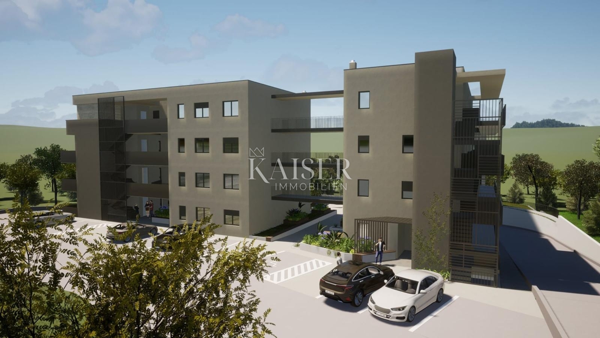 Istria - Parenzo, appartamento in un edificio con ascensore e piscina, due camere da letto