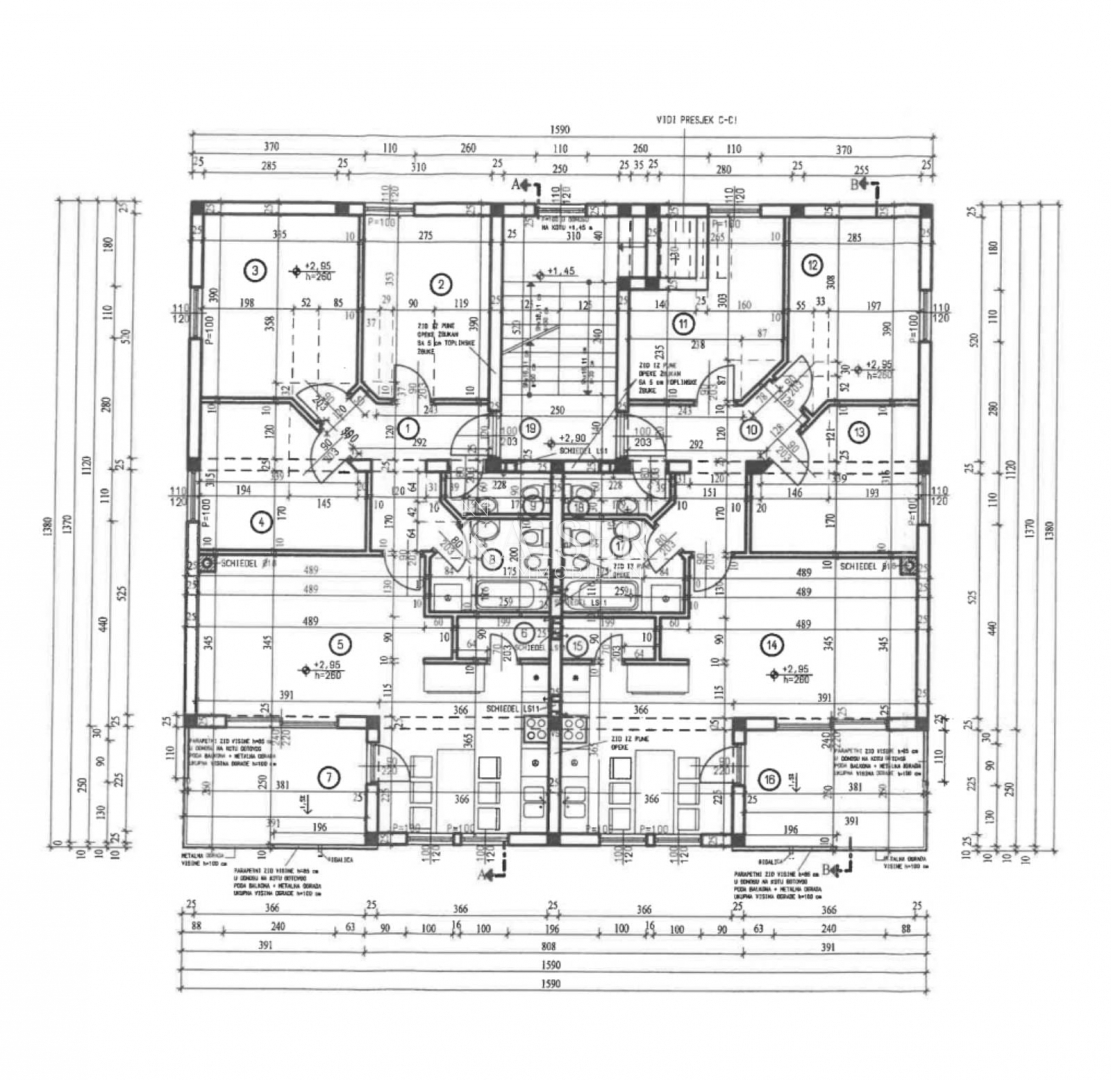Appartamento Marinići, Viškovo, 80m2