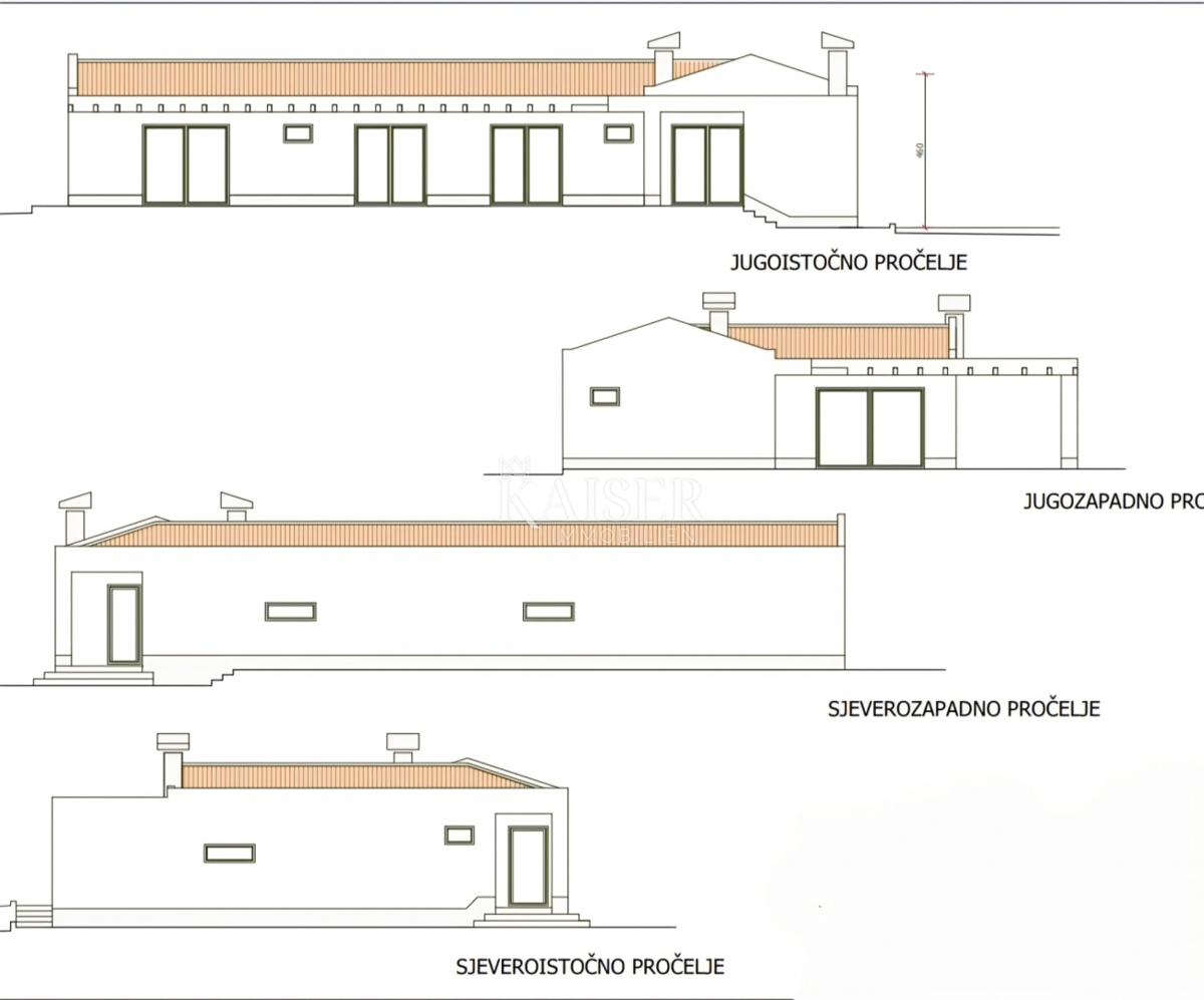 Istria, Žminj - casa a un piano con piscina