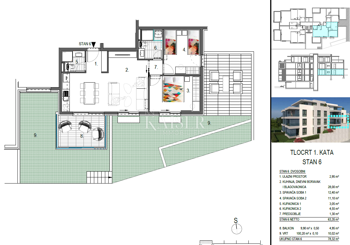Appartamento Primošten, 83,26m2