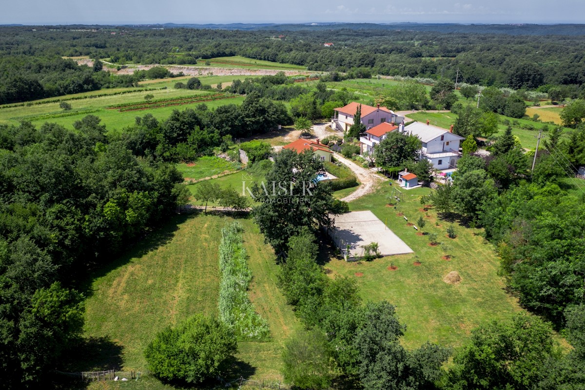 Istria, Gimino - tenuta familiare, 2 case con piscine e 1 ufficio