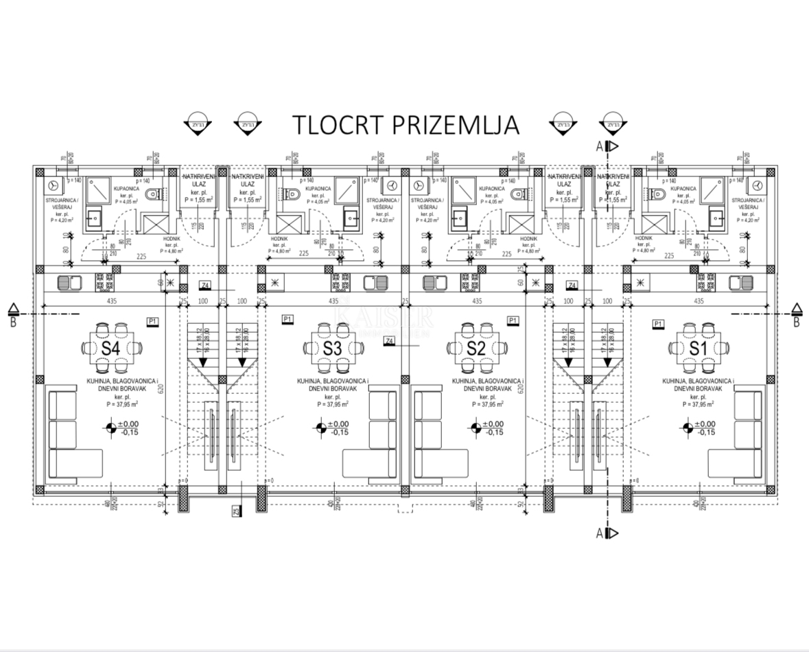 Appartamento Privlaka, 108m2