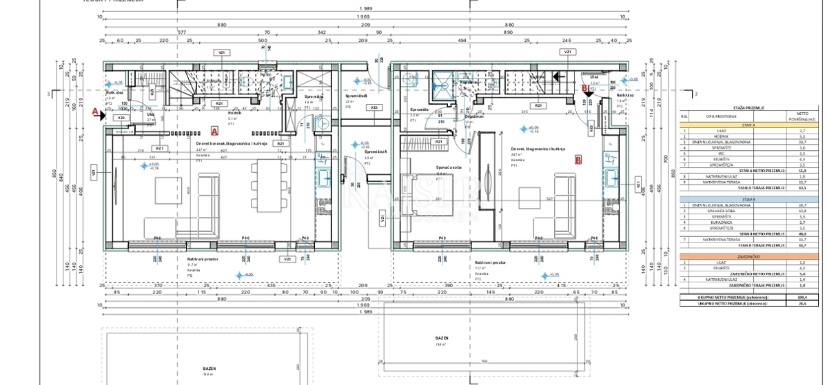 Istria, Parenzo, casa con piscina e vista mare