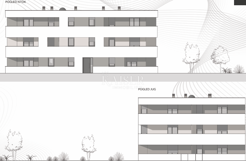 Istria, Pola - moderno appartamento con una camera da letto di 45 m2 con parcheggio 