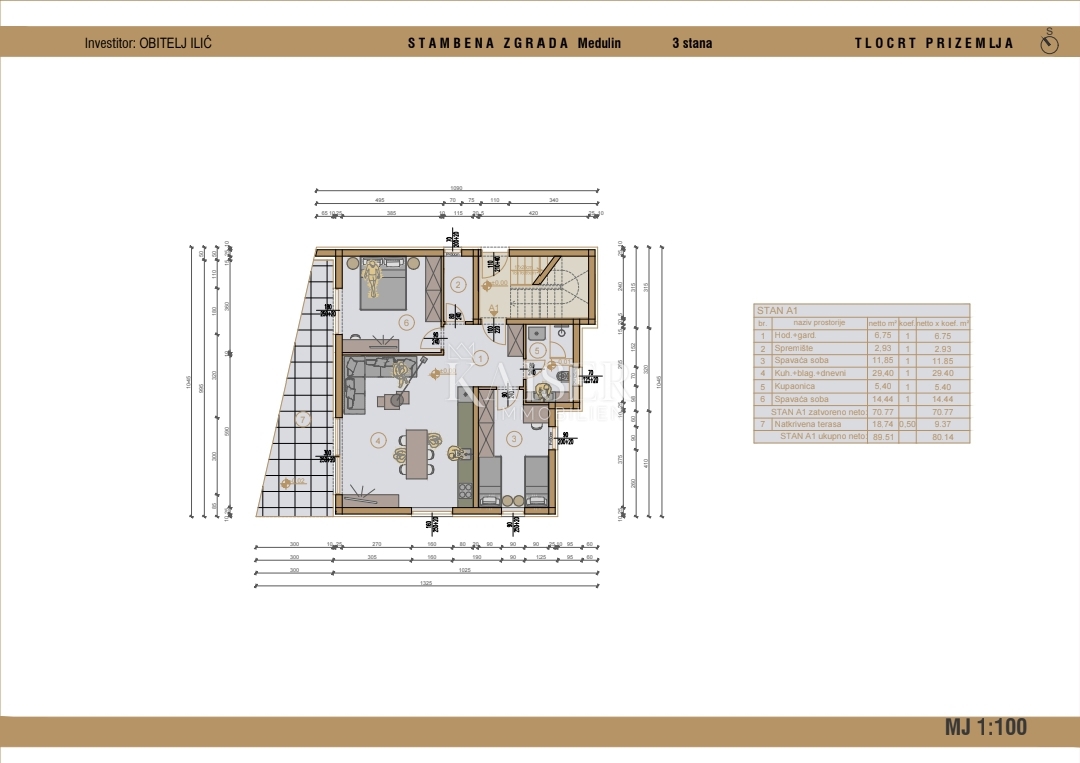 Istria, Medolino, appartamento con giardino e parcheggio, in costruzione