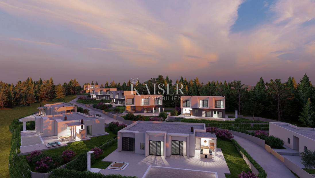 Istria, Trget - nuovo edificio con piscina, 181 m2