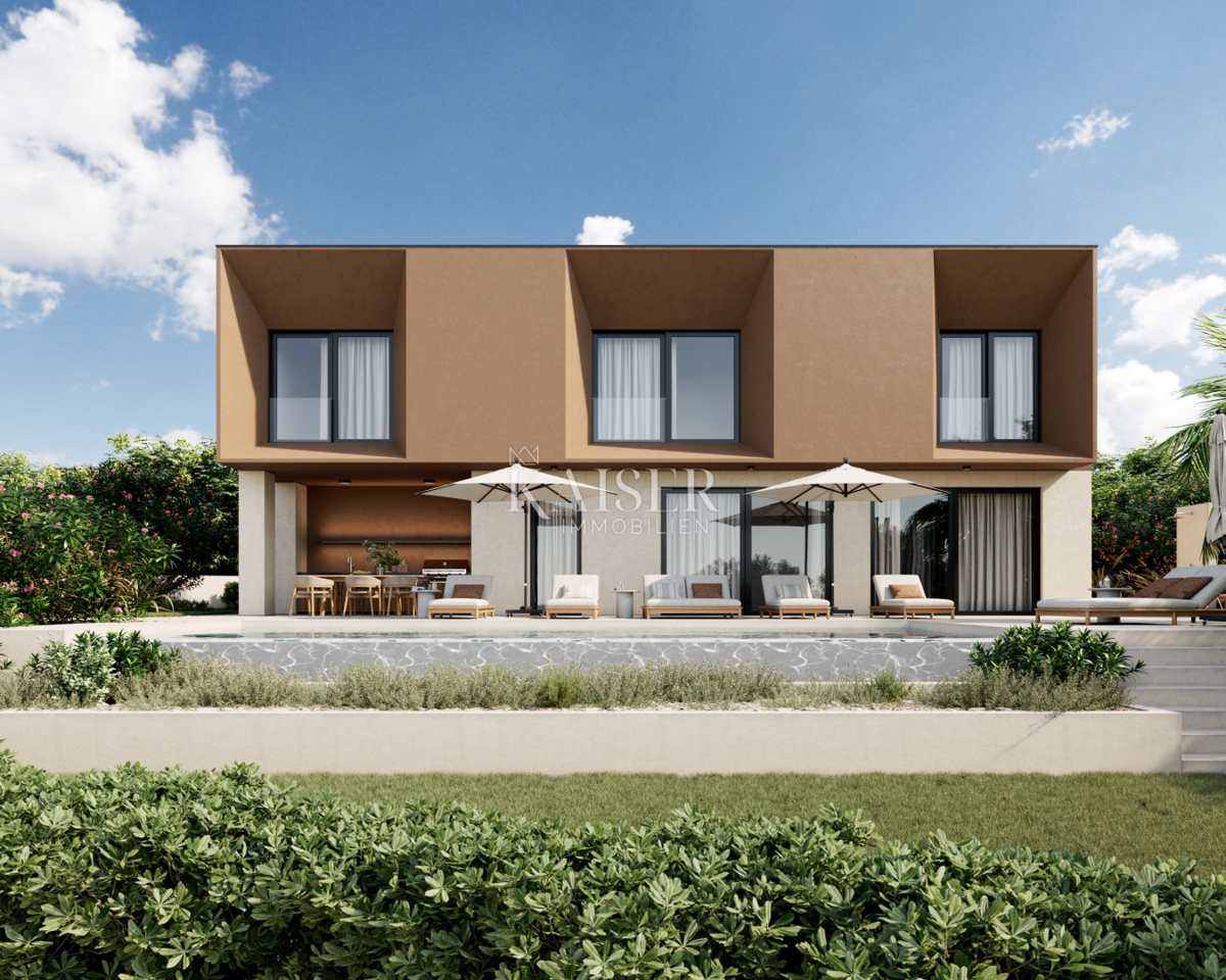 Istria, Labin -Trget - nuovo edificio con piscina, 181 m2