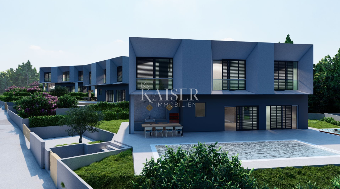 Istria, Trget - nuovo edificio con piscina, 181 m2