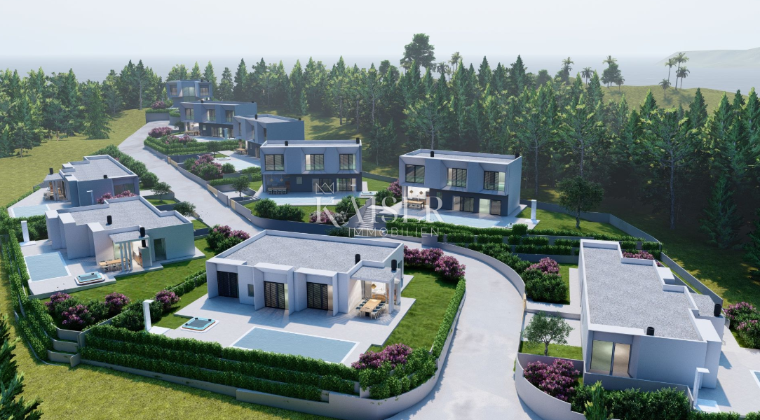 Istria, Trget - nuovo edificio con piscina, 181 m2