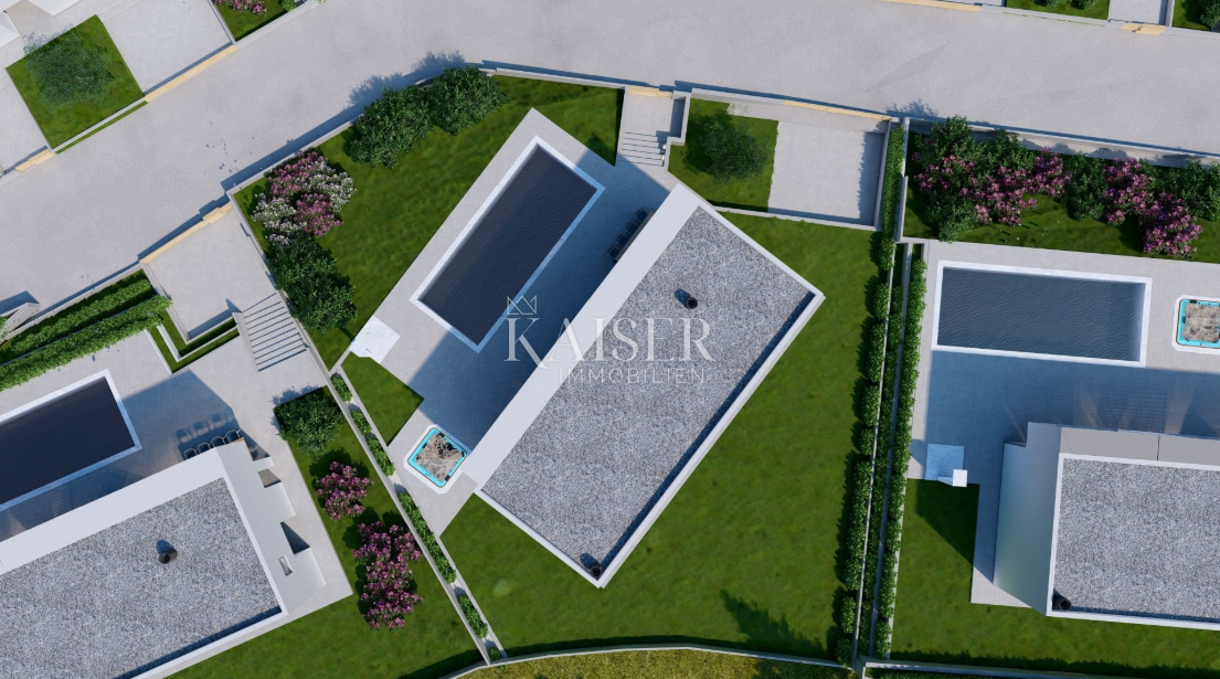 Istria, Trget - nuovo edificio con piscina, 181 m2