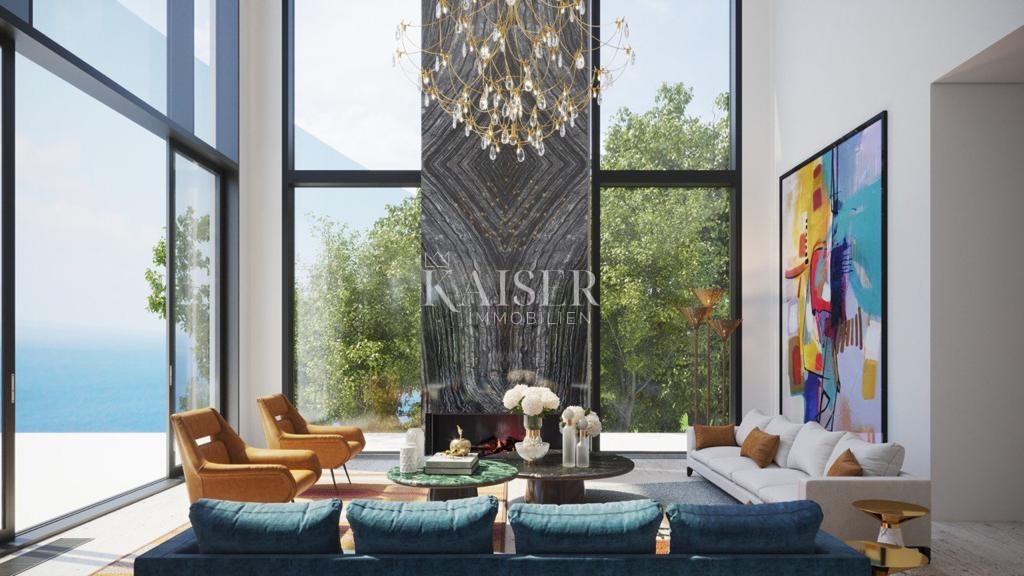 Abbazia, Veprinac – Terreno con vista fenomenale e permesso per una villa di lusso