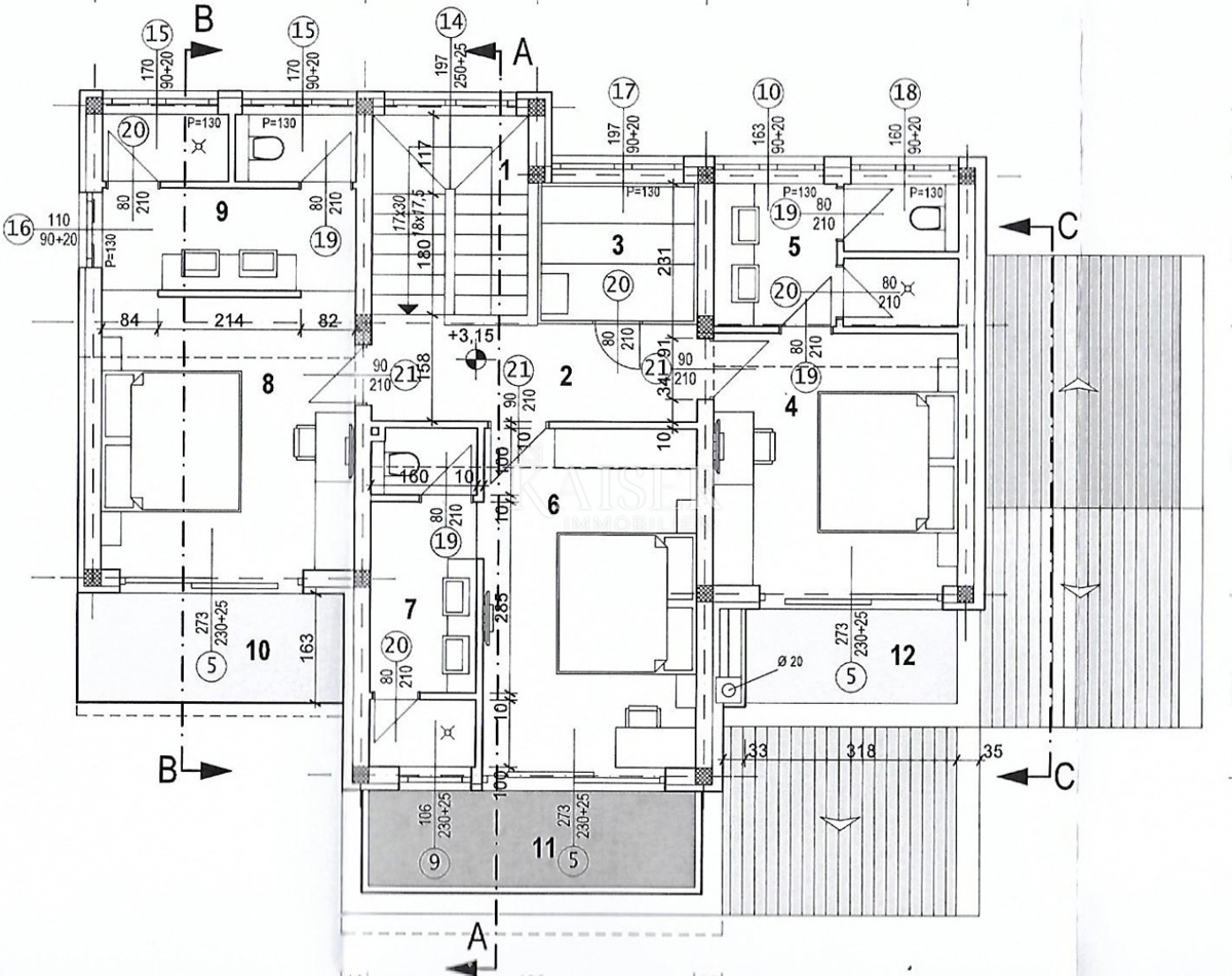 Istria - Sveti Lovreč, una villa esclusiva con una splendida vista sul mare