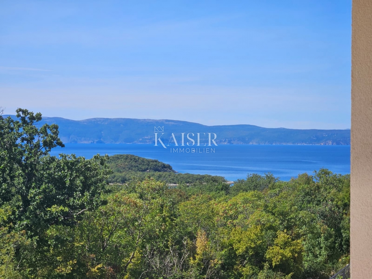 Isola di Krk, Njivice - appartamento 80m2, 2 camere da letto + soggiorno, vista mare