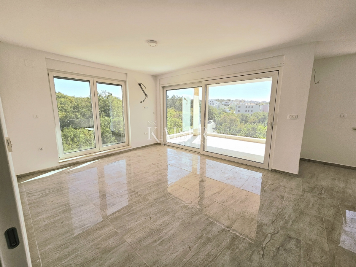 Isola di Krk, Njivice - appartamento 80m2, 2 camere da letto + soggiorno, vista mare