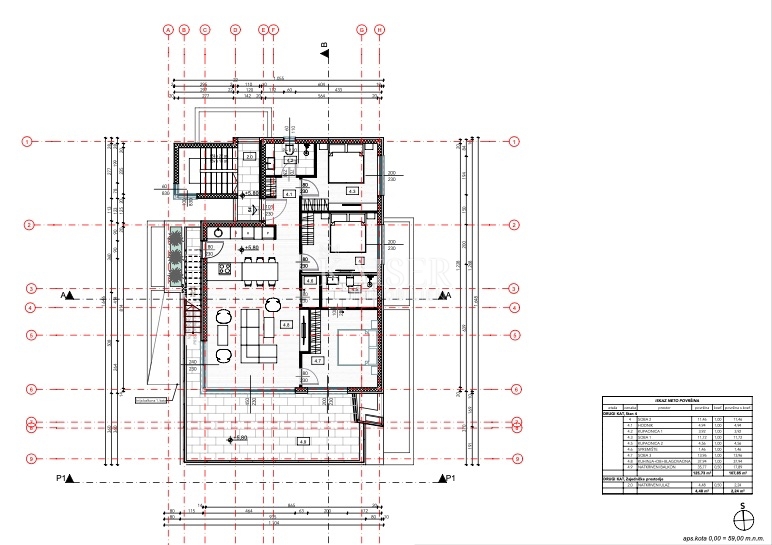 Krk, Njivice - attico, 131m2, nuova costruzione