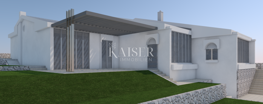 Casa, Njivice, isola di Krk, prima fila al mare