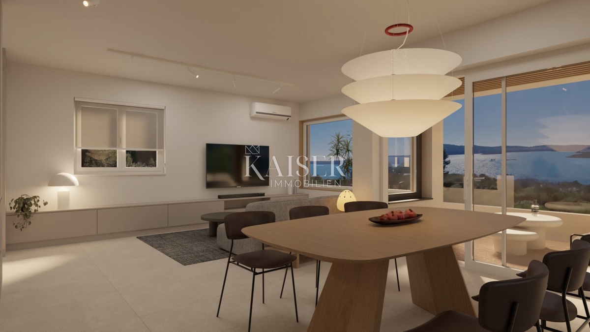 Istria, Medolino - appartamento di lusso di 82 m2 con vista panoramica sul mare 