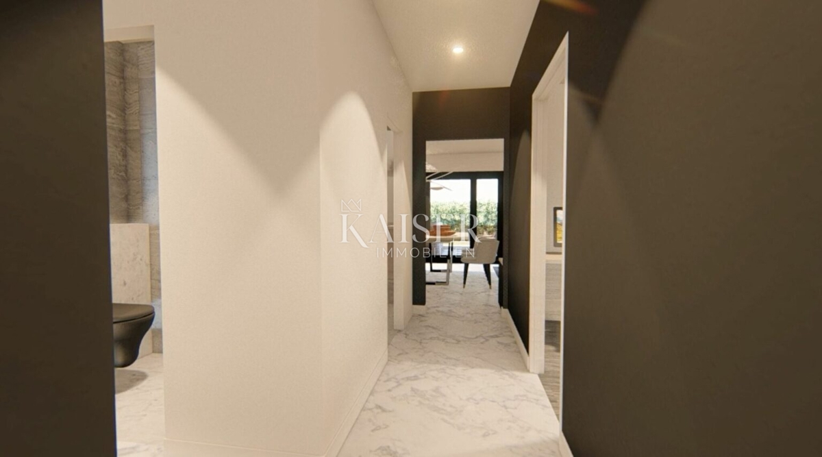 Lussuoso appartamento arredato con 3 camere da letto S2 con ampio giardino privato di 160 m² - 70 m dal mare