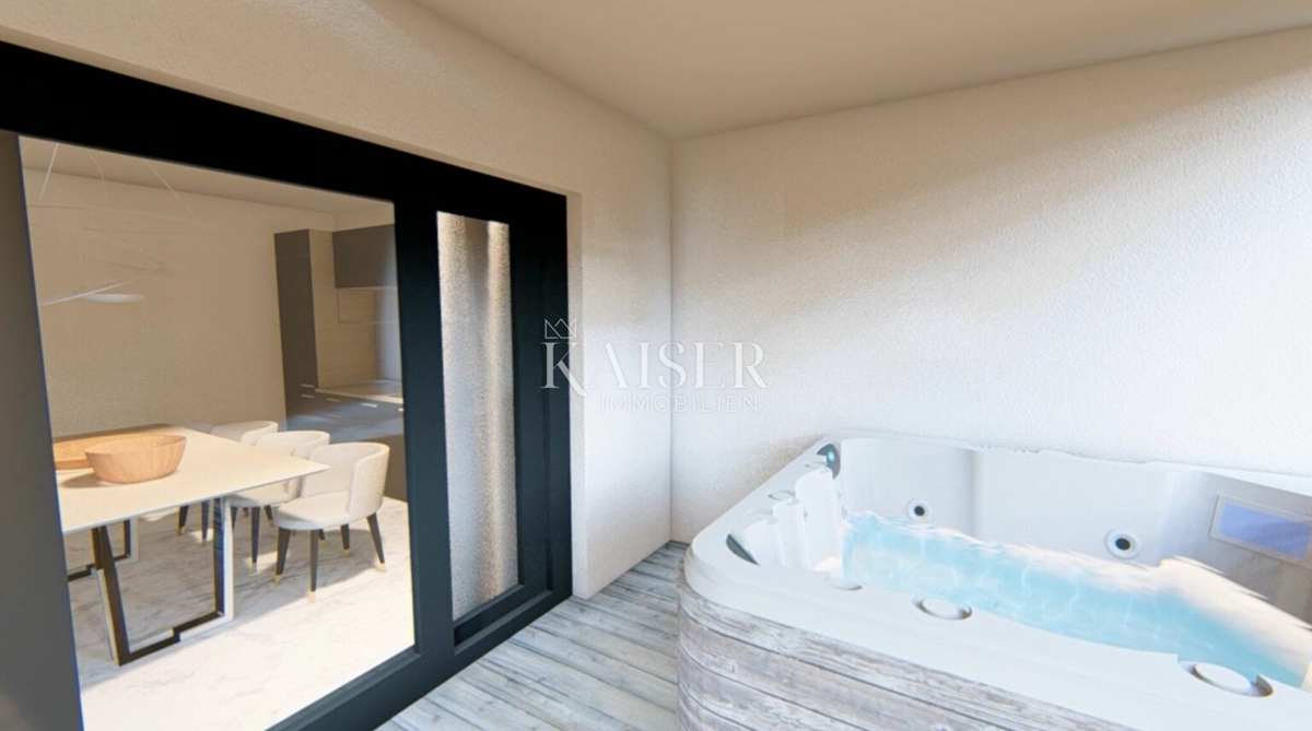 Lussuoso appartamento arredato con 3 camere da letto S2 con ampio giardino privato di 160 m² - 70 m dal mare