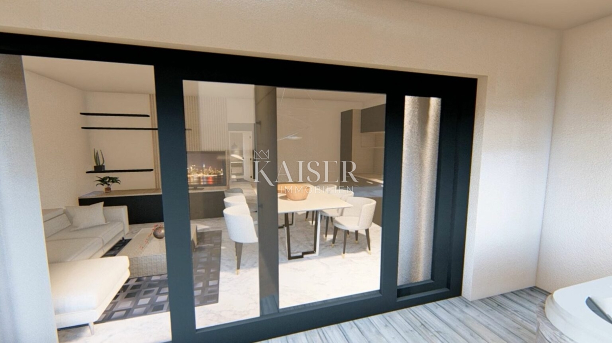 Lussuoso appartamento arredato con 3 camere da letto S2 con ampio giardino privato di 160 m² - 70 m dal mare