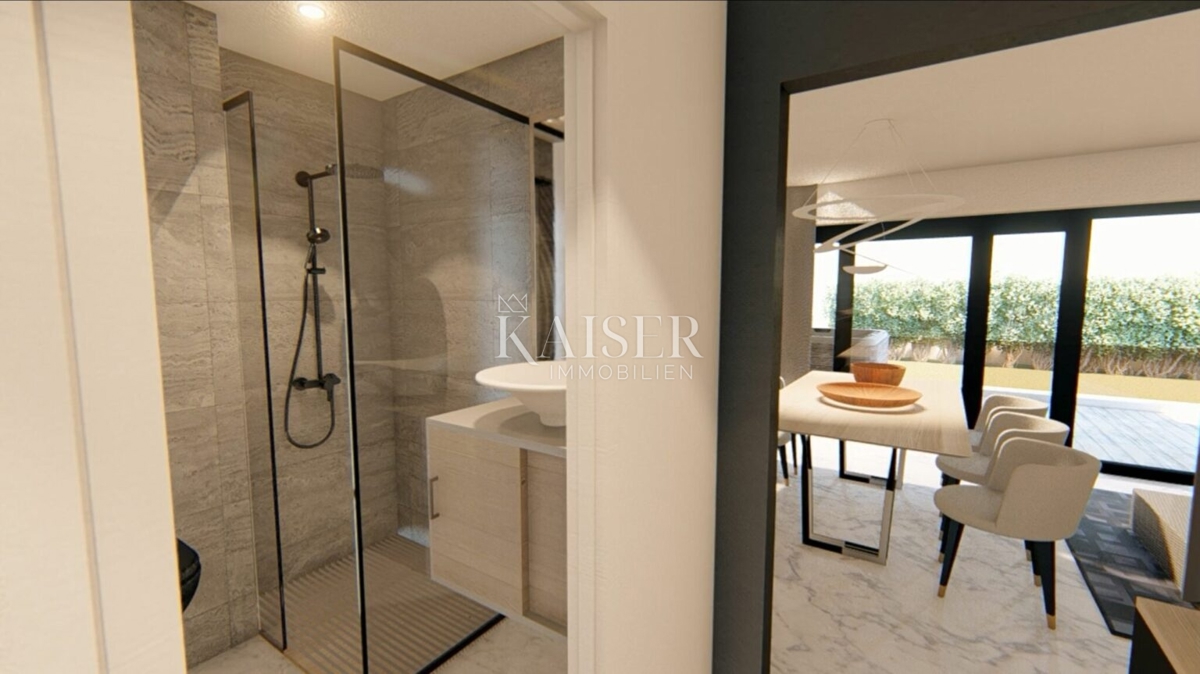 Lussuoso appartamento arredato con 3 camere da letto S2 con ampio giardino privato di 160 m² - 70 m dal mare