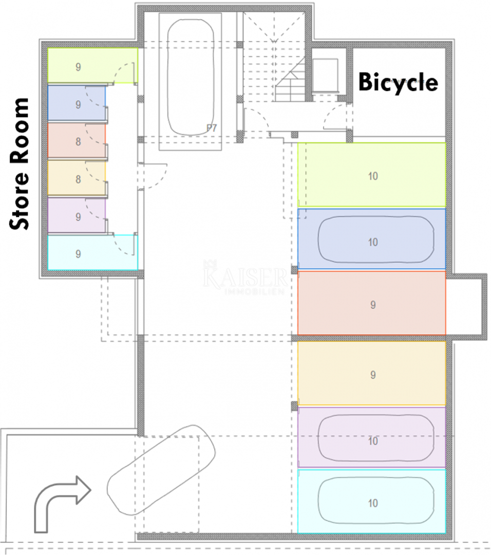 Lussuoso appartamento arredato con 3 camere da letto S2 con ampio giardino privato di 160 m² - 70 m dal mare