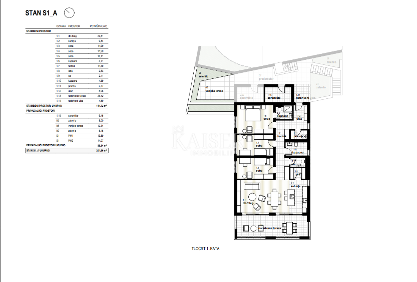 Appartamento Glavani, Kostrena, 165m2