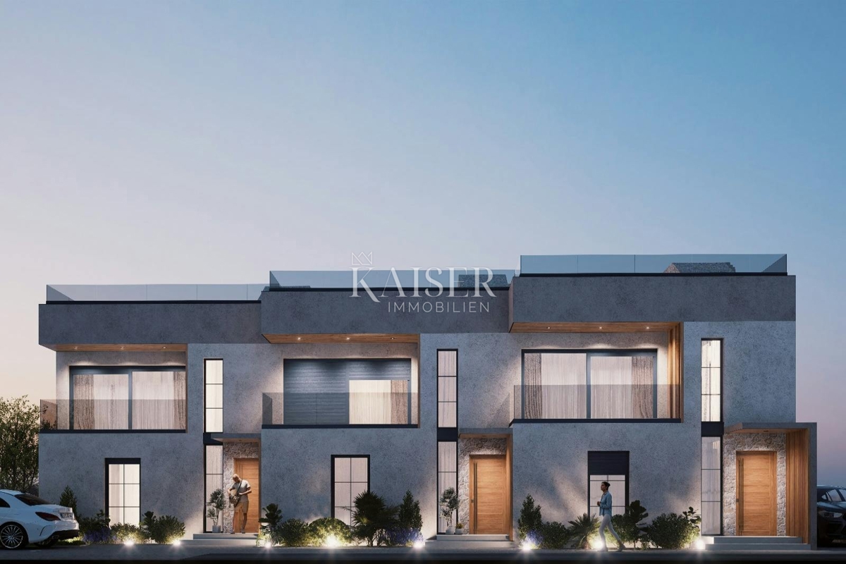 Sukošan, Zara - Moderna villa bifamiliare con terrazza sul tetto