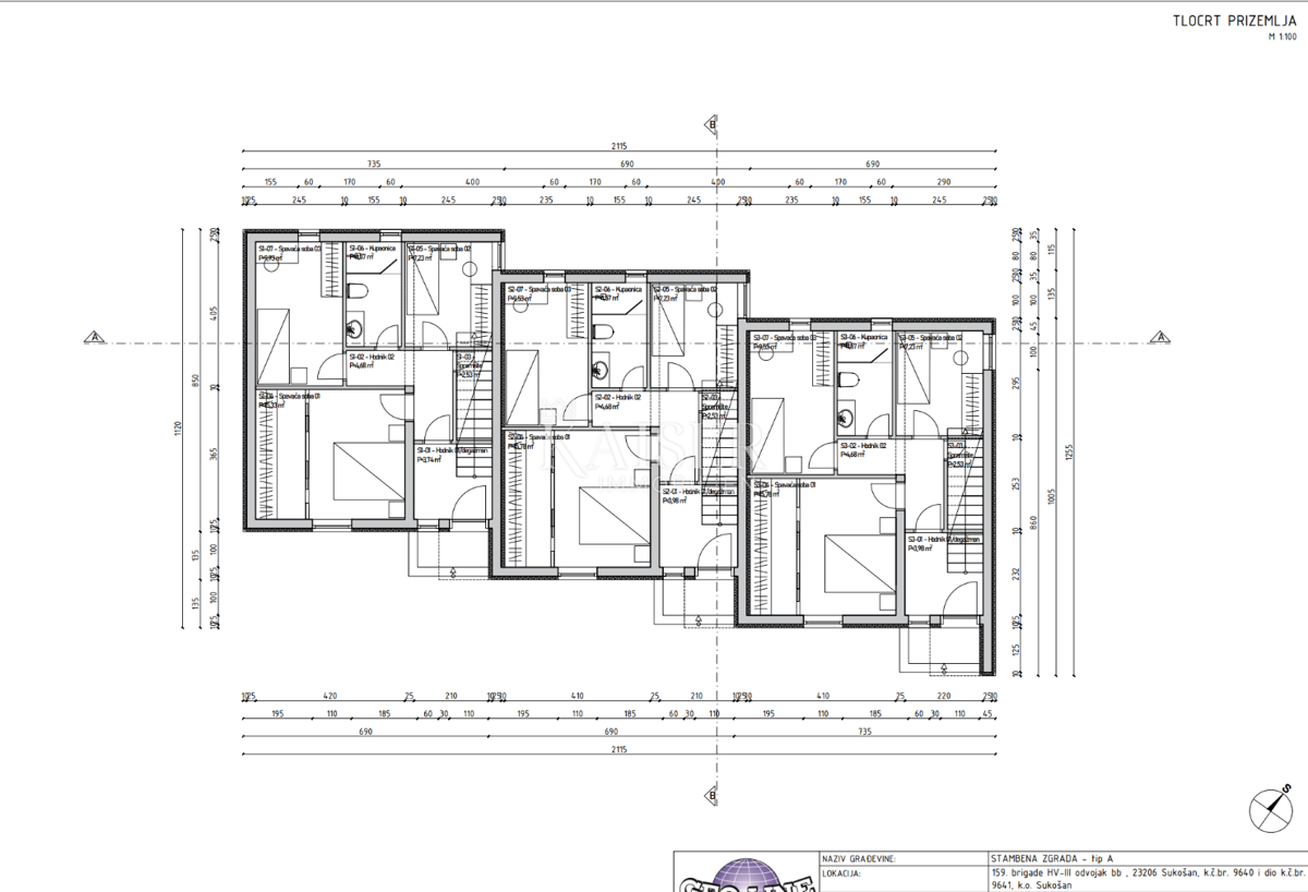 Sukošan, Zara - Moderna villa bifamiliare con terrazza sul tetto