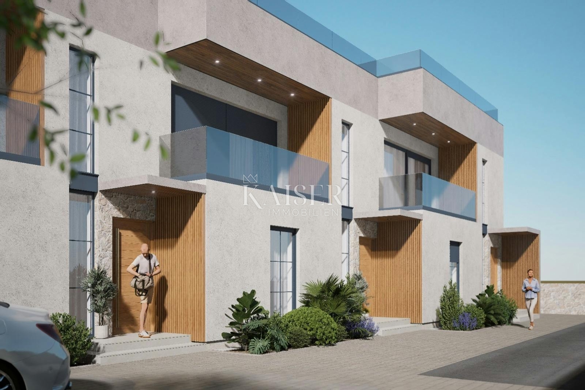 Sukošan, Zara - Moderna villa bifamiliare con terrazza sul tetto