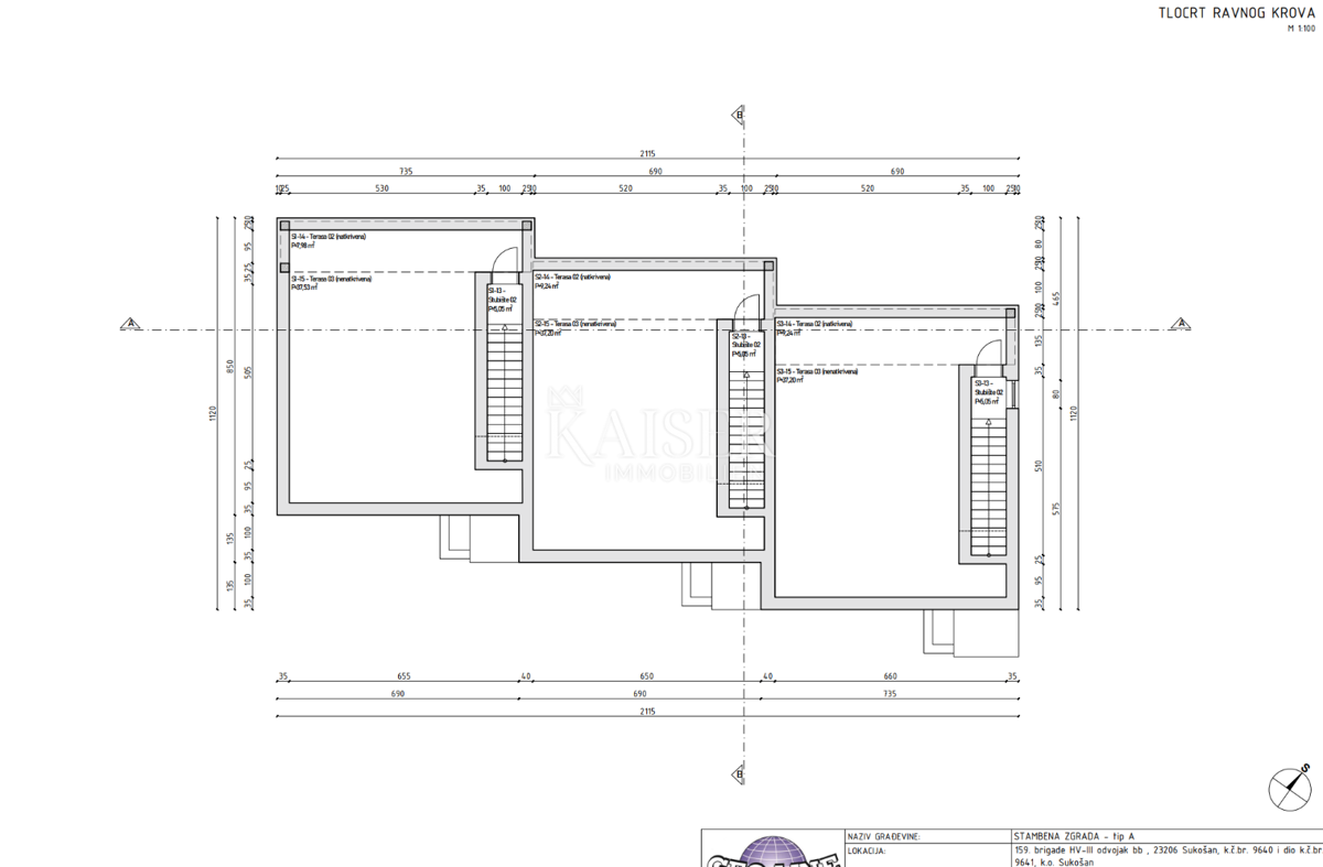 Sukošan, Zara - Moderna villa bifamiliare con terrazza sul tetto