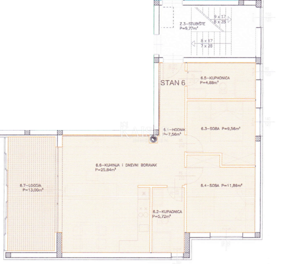 Sukošan, Zara - Moderno appartamento con due camere da letto, loggia e vista mare