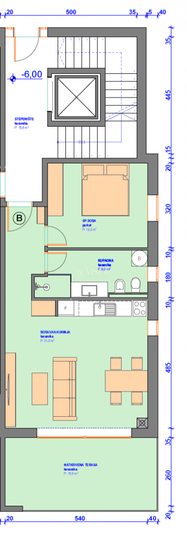 Istria, Umago, dintorni - appartamento in un nuovo edificio, 66m2, 300m dal mare, piano terra